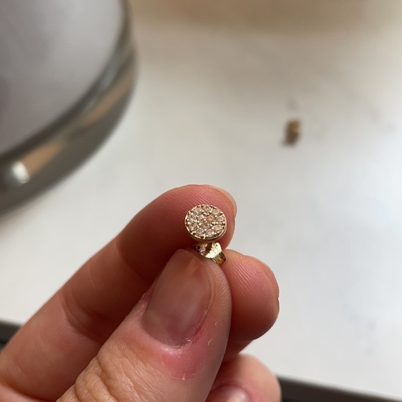 Anthropologie Jewelry Anthropologie Gold Fake Diamond Studs Poshmark